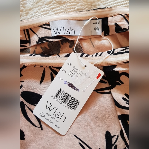 Strapless Wish floral top 8-10 - Picture 4 of 5